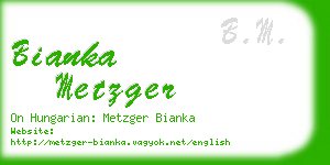 bianka metzger business card